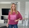 Gami pulóver padlizsán – Női kötött pulóver – Innova Fashion – 2. kép